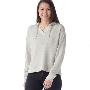 SMARTWOOL Waffle Hoodie, grey, sz L